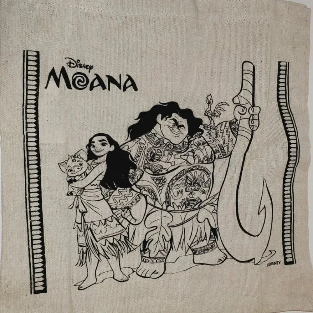 NWT Disney Moana Canvas Tote